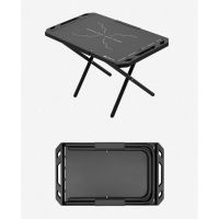 ♞✳ Portable Outdoor Folding Table Metal Desk Adjustable Leg Foldable Ultralight Aluminum Alloy Table Camping Picnic Fishing Desktop