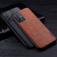 เคสหนังสุดหรูเหมาะสำหรับ Xiaomi 11T Pro เคสโทรศัพท์ธุรกิจพรีเมี่ยมด้านหลังลายลิ้นจี่ย้อนยุคเหมาะสำหรับ Xiaomi Mi 11T Pro