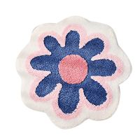 Non Slip Bath Mat for Bathroom,Absorbent Bath Rug Bathmat,Cute Flower Shaped Bathroom Rug Shower Rug,Bathroom Mat