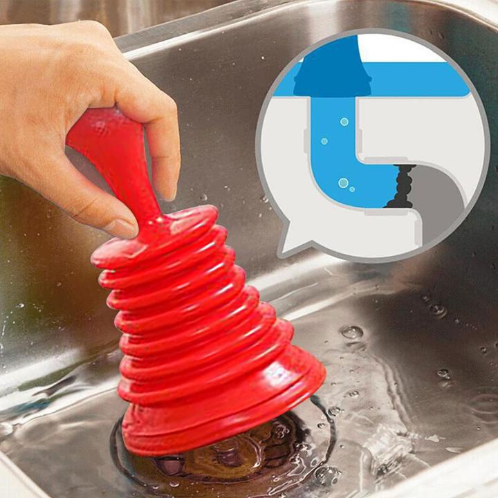 Suction Cup Clog Remover - Drain Clog Remover With Stand, Toilet Clog  Remover Tool - Strong Suction, Blue