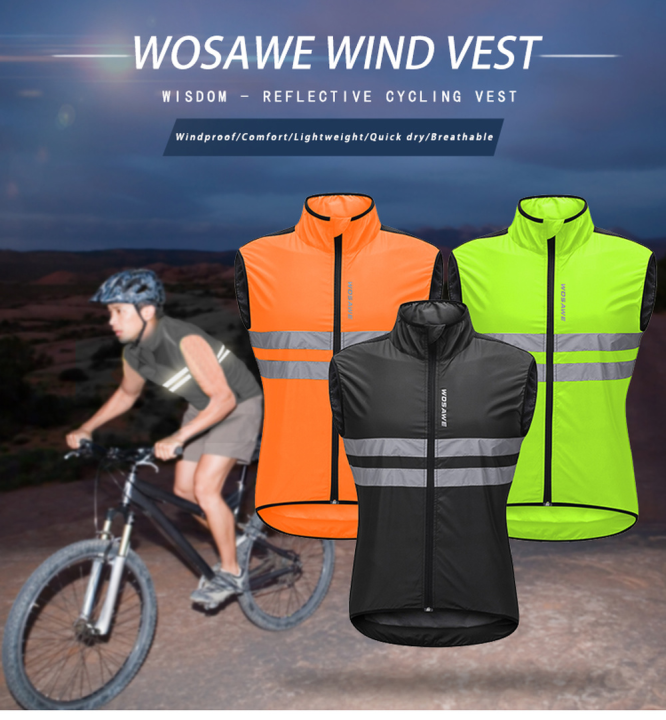 wosawe-เสื้อกั๊กสะท้อนแสง-windproof-วิ่งเสื้อกั๊กความปลอดภัยรถจักรยานยนต์ขี่จักรยาน-gilet-mtb-ขี่จักรยานจักรยานเสื้อผ้าเสื้อแขนกุด