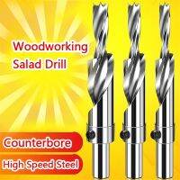 ✣✽¤ Woodworking Salad Drill 10mm Shank High Speed Steel Flat-bottomed Countersunk Head Two-stage Stepped Drill Bit