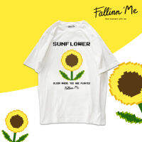 FallinnMe เสื้อยืดแขนสั้น SUNFLOWER