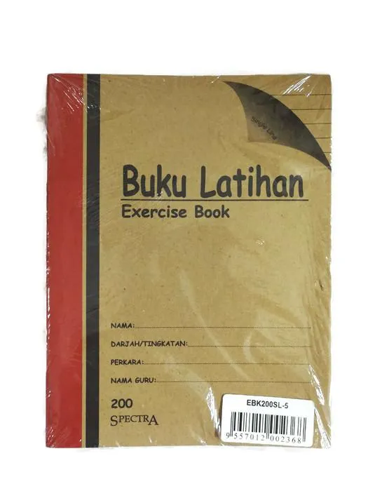 Exercise Book Buku Latihan 200 Spectra Single Line - 5 Books | Lazada