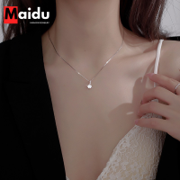 Maidu Jewelry สร้อยคอทรงเรขาคณิตสำหรับผู้หญิง โซ่กระดูกไหปลาร้าจี้เพทายล่าสุด