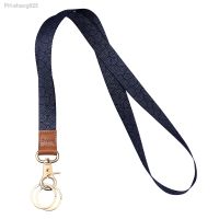 Lanyards Key Chain Holder Wrist Lanyard for ID Badge Car Keys Wallet Keychain Neck Wristlet Straps for Men Women flower color