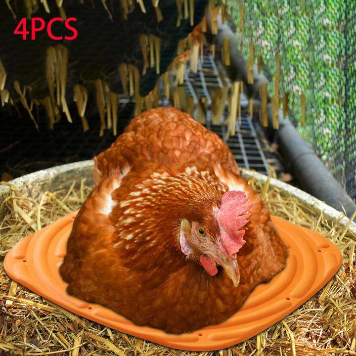 Loviver 4Pcs Chicken Nest Box Pads Laying Mats Chicken Nesting Pads for