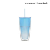 LocknLock แก้วพลาสติก 2 ชั้นพร้อมหลอด Dream Star Double Wall Cold Cup ความจุ 750 ml. รุ่น HAP522