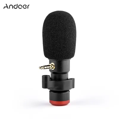 Andoer mic06 มินิ plug-in มาร์ทโฟนไมโครโฟนไมค์ 3.5 มิลลิเมตร TRRS เสียบสำหรับมาร์ทโฟนบันทึกวิดีโอถ่ายทอดสดออนไลน์ร้องเพลงแชท