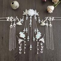 【hot】◘□☸  Antiquity hairpin suit costume headdress hair accessories tassel step shake Chinese female