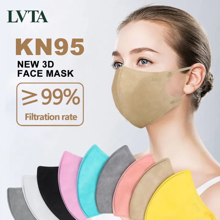 ghyKN95 Mask New 3D Face Mask LVTA KF94 4d 5D NonWoven Sustainable