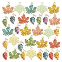 12PCS Mixed Enamel Leaves Charms Zinc Alloy Pendant Jewelry Findings Handmade Necklace Women Earrings  Accessory DIY accessories and others