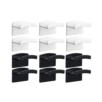 Adhesive Hat Hooks for Wall - Hat Racks for Baseball Caps - Hat Organizer for Baseball Caps No Drilling(12-Pack)