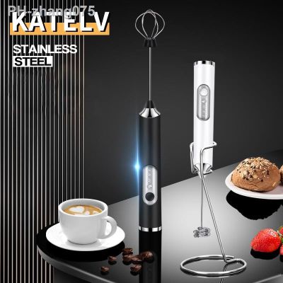 Electric Milk Foamer Blender Wireless Coffee Whisk Mixer Handheld Egg Beater Cappuccino Frother Mixer USB Portable Kitchen Tools