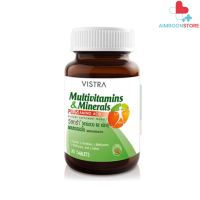 VISTRA Multivitamins &amp; Minerals Amino - วิสทร้า มัลติวิตามินและมิเนอรัล(30 เม็ด)  [AIM]