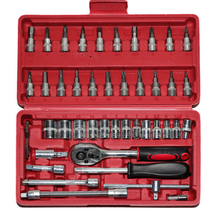 ชุดบล็อก-cr-v-46pcs-socket-wrench-set-1-4-ชุดประแจบล็อก-ตัวซ็อกเก็ต-46-ตัว-ชุด-ประแจบล็อก-เซ็ตประแจบล็อก