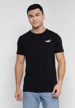 Hollister icon logo t-shirt in black