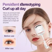 ◐✼❉ Electric Heated Eyelash Curler Long Lasting Eyelashes Curls Makeup Tools Rechargeable Eye Lash Perm Temperature Control Dropship