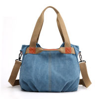 Canvas Women Tote Bags Female Shoulder Bags Large Capacity Ladies Messenger Bag Fashion Business Crossbody Bag for Girls Handbag