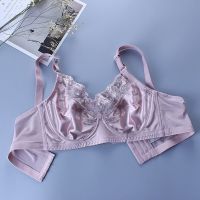 Womens Summer Ultra Thin Bra Smooth Full Cup Underwire No Padding No Cup T-Shirt Bra Bralette Plus Size Fashion 48B 48C 48D 48E