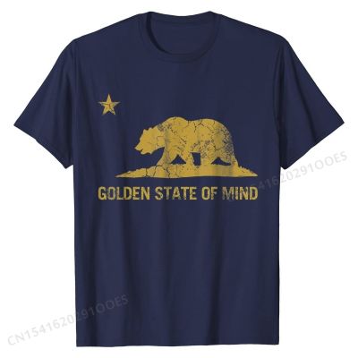 California Golden State Of Mind Retro Fade T-Shirt Funky Men Top T-shirts Cotton Tops & Tees Normal