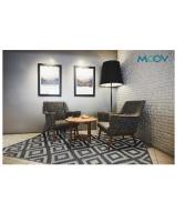 Gara Moov เสื่อพรมพลาสติก 1.5 x 2.4 m MOOV RUG Size M สีเทา