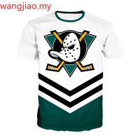 New T-Shirt Printing Mighty Duck 3d Printing T-Shirt Helmet Short Sleeve Shirt Hip Hop Cute Top Plus Size Men clothing Tees