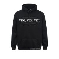 เสื้อฮู้ด Veni Vidi Vici มาแล้วฉันเอาชนะจูเลียซีซาร์ฮาราจูกุวันขอบคุณพระเจ้าเสื้อฮู้ดสไตล์เรียบง่ายเสื้อฮิปฮอป