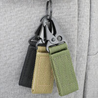 Carabiner ไนลอนความแข็งแรงสูง Key Hook ทหาร Webbing Buckle แขวนระบบเข็มขัดหัวเข็มขัดแขวน Camping โลหะ Accessories