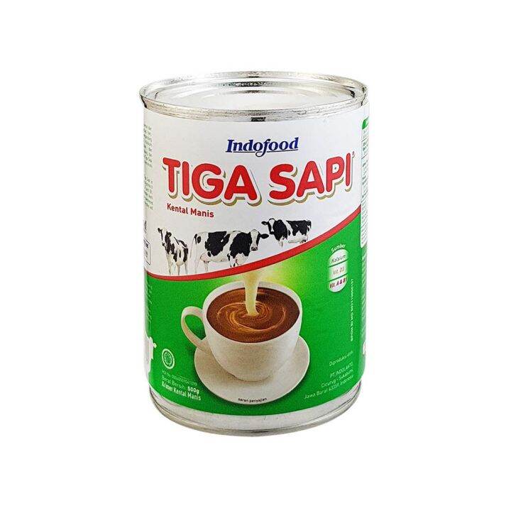 Krimer Kental Manis Susu Kental Manis Skm Tiga Sapi 500gr Kaleng Lazada Indonesia