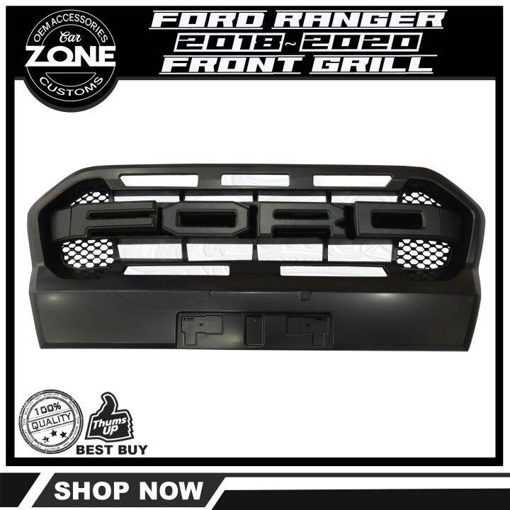 Ford Ranger WILDTRAK 2018-2020 Raptor-Styled Front Grill Black | Lazada PH