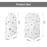 Wardrobe Dust Cover Garment Rack Cover Clear Dust-Proof with Zipper Clothing Suit Coat Dress Hanging Garment Bag Closet Storage