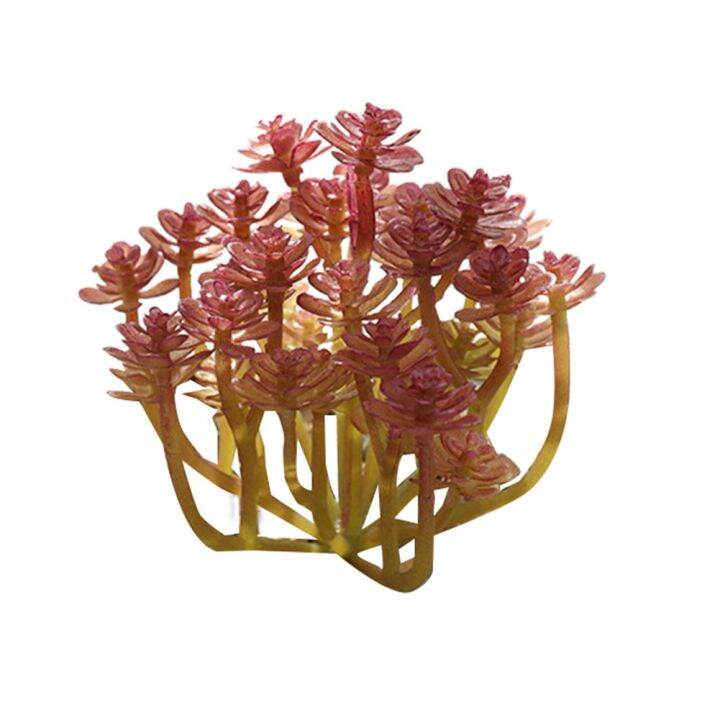 Artificial Succulents Fake Cactus Lotus Flocked Plant Plant Landscaping