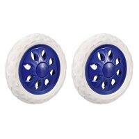 Uxcell 2pcs Shopping Cart Wheels Trolley Caster Replacement 6.5 Inch Dia Rubber Foaming Light Blue Pink Brown Red Blue Furniture Protectors  Replaceme