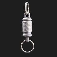 2023 above the Light TC4 Titanium Men Alloy Keychain High Quality Quick Release Mini CAR Key Chain Meeting Detachable. Key Rings