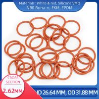 Cincin O CS 2.62 Mm ID 26.64 Mm OD 31.88 Mm Bahan dengan Silikon VMQ NBR FKM EPDM Segel Pengikat Gas