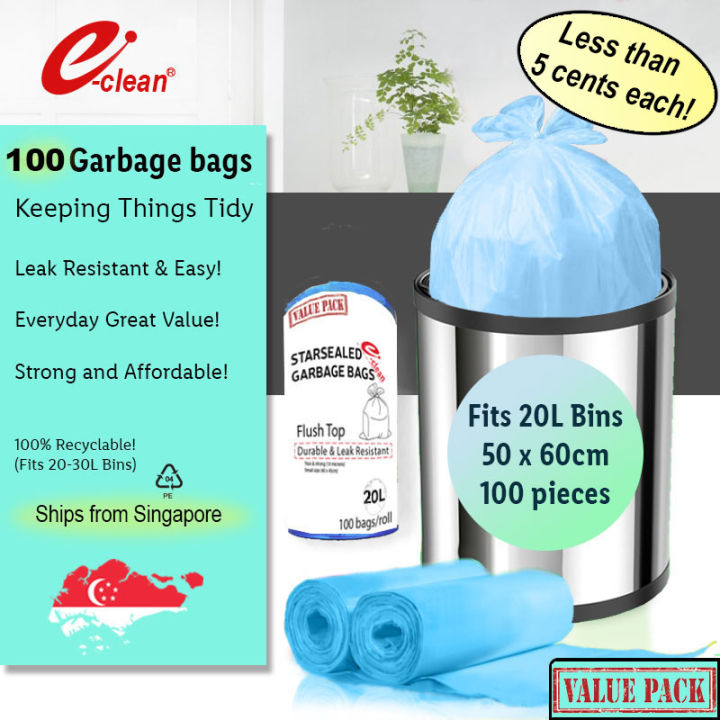 100 Pieces Garbage Bag Garbage Bag Garbage Basket Liner for