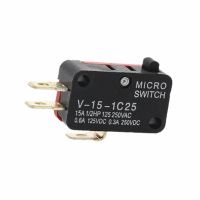 1Pcs Safety Automation Micro Limit Switch V-15-1C25 Roller Lever Snap Action 250V 16A 1NO 1NC