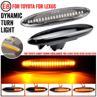 1คู่ Led แบบไดนามิกด้านข้าง Marker ไฟเลี้ยวสำหรับ Lexus IS250 IS350 SC430 Toyota MARK X REIZ CROWN UZZ40 Highlander Camry 40