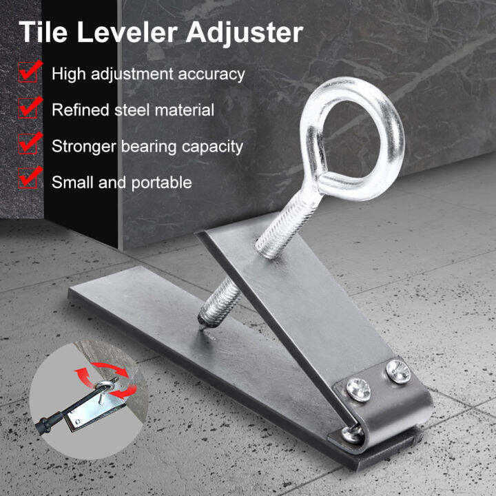 3-4ชิ้น-positioner-leveler-ปรับความสูงกระเบื้องบุผนังควบคุมความสูงเหล็กชุบสังกะสีกระเบื้องระบบปรับระดับเครื่องมือก่อสร้าง