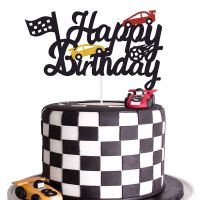 【CW】❈  Motorcycle Happy Birthday for Racing Car Theme Boy Supplies Decorations