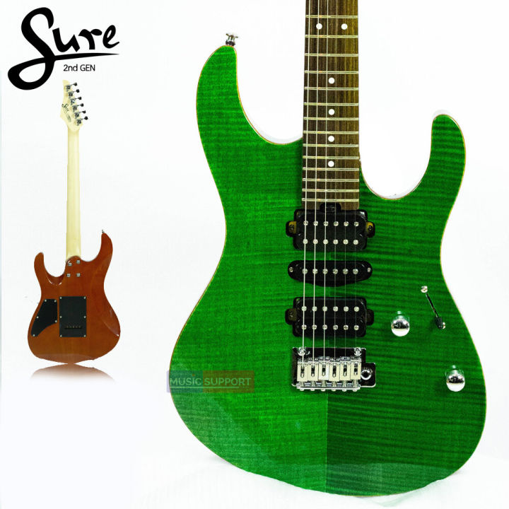 กีตาร์ไฟฟ้า-sure-modern-pro-2rd-gen-trans-shiny-green-tsg