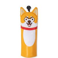 Driver Fairway Hybrid Golf Club Covers For Wood Set No.1 3 5 Cute Dog Puppy Wood Head Cover PU Leather Animal Golf Headcovers