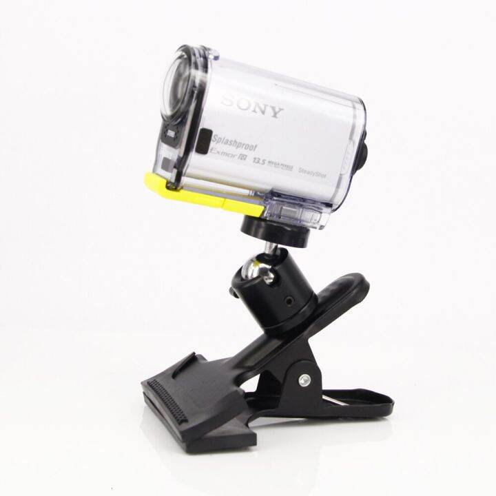 multi-function-clamp-clip-with-ball-socket-head-mount-for-s0ny-action-cam-hdr-as200v-300v-hdr-az1-x1000v-x3000v-dslr-accessories