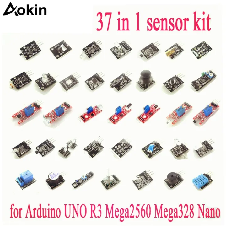 37pcs/lot Sensor Module Board Set Kit For Arduino Diy Kit Raspberry Pi ...