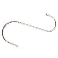 S Shape Stainless Steel Hanger Hook 10 Pcs Silver Tone