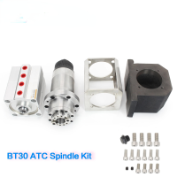 Large TorqueTable BT30 CNC Lathe ATC Spindle + Air Crylnder+ Cylinder Support +spindle Holder Kit No Power Automatic Tool Change Five 5 Bearing