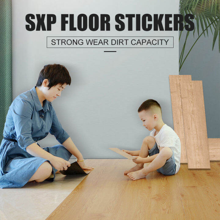 10 pcs 2mm thick Floor Stickers New SXP Materials 91X15cm Wooden Design