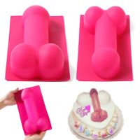 【lz】❡✤♚  Sexy Silicone Pênis Em Forma De Bolo De Molde Dick Fondant Mold 3D Pastelaria Decoração Bachelor Party Cozinha e Baking Acessórios Sabão e Fondant