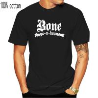 เสื้อยืดผ้าฝ้าย 100% พิมพ์ลายโลโก้ Bone Thugs N Harmony สไตล์วินเทจ 2D32